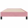 vidaXL Cama box spring sin colch&oacute;n terciopelo rosa 100x210 cm