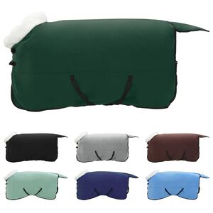 vidaXL Manta para Caballo Verde oscuro completo 125 cm Forro polar