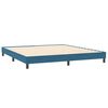 vidaXL Cama box spring sin colch&oacute;n azul oscuro terciopelo 200x210 cm