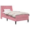 vidaXL Estructura de cama con colch&oacute;n Rosa 90 x 200 cm Terciopelo