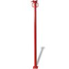 vidaXL Puntal 280 cm rojo