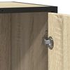 vidaXL Aparador de madera contrachapada roble sonoma 62x35x76 cm