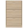 vidaXL Mueble zapatero madera contrachapada roble Sonoma 63x24x103 cm