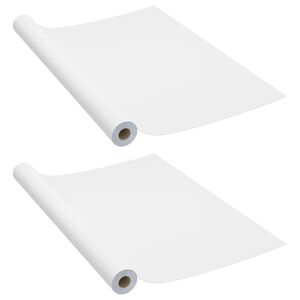 vidaXL L&aacute;minas autoadhesivas muebles 2 uds PVC blanco 500x90 cm