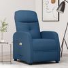 vidaXL Sill&oacute;n de masaje el&eacute;ctrico tela azul