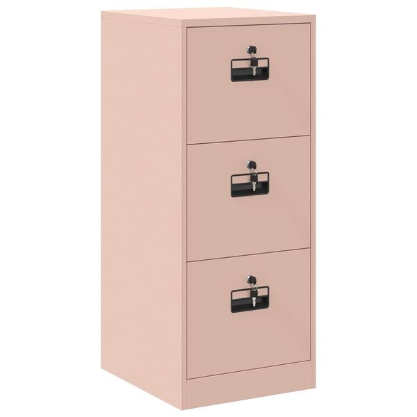 vidaXL Mueble archivador con caj&oacute;n con estante Rosa 44 x 50 x 106.5 cm