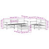 vidaXL Juego de sof&aacute;s de jard&iacute;n 6 piezas madera de pino impregnada
