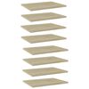 vidaXL Estante estanter&iacute;a 8 uds contrachapada roble Sonoma 40x30x1,5cm