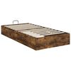 vidaXL Estructura de Cama Ottoman Roble ahumado 193 x 120 x 25 cm