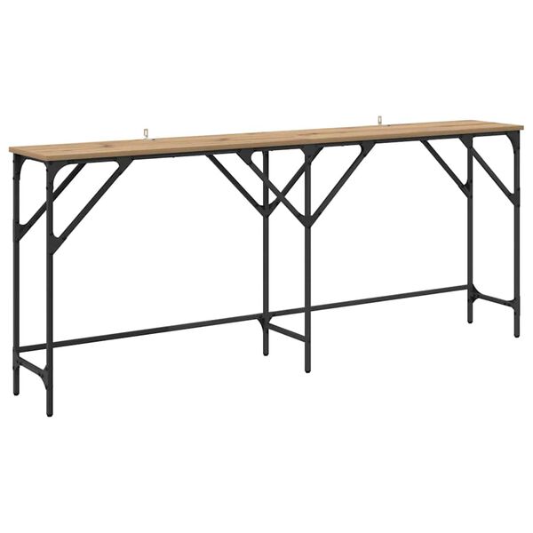 vidaXL Mesa Consola Roble artesanal 180 x 30 x 75 cm