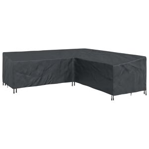 vidaXL Funda para muebles Negro 270 x 270 x 80 cm Tela Oxford 600D