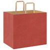 vidaXL Bolsas de papel con asas 250 uds rojo 32x22x28 cm