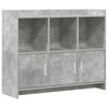 vidaXL Aparador Gris Hormig&oacute;n 98,5 x 33 x 80 cm Madera de ingenier&iacute;a