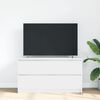 vidaXL Mueble para TV madera contrachapada blanco 100x35x54 cm
