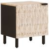 vidaXL Armario de Noche 2 pcs 40 x 33 x 46 cm Madera de mango maciza