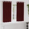 vidaXL Cortinas opacas 2 pcs Rojo vino 140 x 175 cm Terciopelo