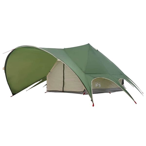 vidaXL Tienda tipi con techo Verde y Gris 600 x 600 x 347 cm