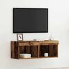 vidaXL Conjunto de mueble de TV Madera vieja 80 x 30 x 30 cm