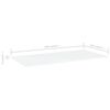 vidaXL Estantes para estanter&iacute;a 4uds contrachapada blanco 100x50x1,5cm