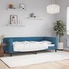 vidaXL Sof&aacute; cama sin colch&oacute;n terciopelo azul 90x200 cm