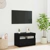 vidaXL Mueble de TV Roble Negro 60 x 35 x 40 cm Madera de ingeniería