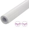 vidaXL L&aacute;minas 4D para coche 2 uds blanco 100x150 cm+50x150 cm