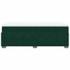 vidaXL Cama box spring con colch&oacute;n terciopelo verde oscuro 100x200 cm