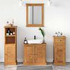 vidaXL Juego de muebles de ba&ntilde;o con caj&oacute;n VIGO 4 pcs Marr&oacute;n miel