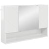 vidaXL Armario con Espejo con almacenamiento brillante 80 x 17 x 55 cm