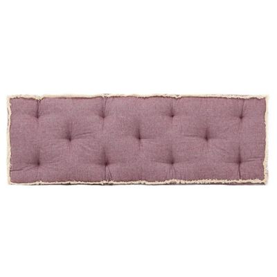 vidaXL Cojín para sofá de palets burdeos 120x40x7 cm