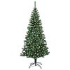 vidaXL &Aacute;rbol de Navidad Artificial Preiluminado Verde 180 cm