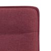 vidaXL Sillas de comedor 4 unidades tela rojo tinto