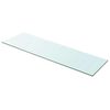 vidaXL Panel de estante vidrio claro 100x30 cm