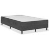vidaXL Cama box spring tela gris oscuro 120x200 cm