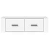 vidaXL Mueble de TV colgante madera contrachapada blanco 80x36x25 cm