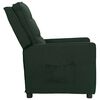 vidaXL Sill&oacute;n elevable tela verde oscuro