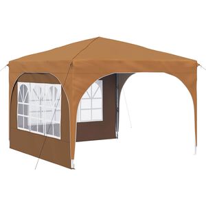 vidaXL Carpa Plegable para Fiestas 290 x 290 x 245 cm Beige