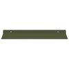 vidaXL Estante flotante 4 pcs Verde Oliva 40 x 18 x 2,5 cm Acero