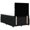 vidaXL Cama box spring con colch&oacute;n terciopelo negro 120x200 cm