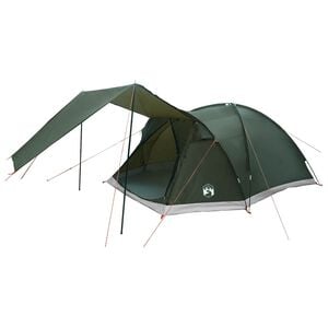 vidaXL Tienda Caba&ntilde;a Verde ej&eacute;rcito 6 personas Poli&eacute;ster y Acero