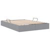 vidaXL Cama con almacenamiento Gris Claro 140 x 190 cm tela