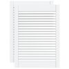 vidaXL Puerta de armario lamas 2 uds madera pino blanco 69x49,4 cm