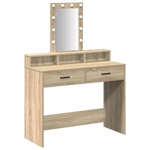 vidaXL Mesa Tocador Marr&oacute;n 100 x 41 x 140 cm Madera de ingenier&iacute;a