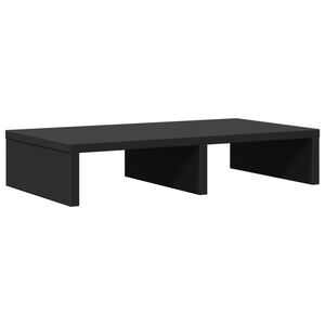 vidaXL Soporte de pantalla madera de ingenier&iacute;a negro 50x27x10 cm