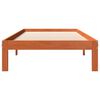vidaXL Cama sin colch&oacute;n madera maciza de pino marr&oacute;n cera 100x200 cm