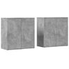 vidaXL Aparadores 2 uds madera de ingenier&iacute;a gris hormig&oacute;n 79x38x80 cm