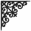 vidaXL Soportes para estanter&iacute;as de pared 12 uds. Negro