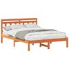 vidaXL Estructura de cama Marr&oacute;n 120 x 200 cm Madera de pino macizo