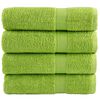 vidaXL Toallas de mano SOLUND 4 uds verde manzana 50x100 cm 600 gsm