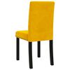 vidaXL Sillas de comedor 6 unidades terciopelo amarillo